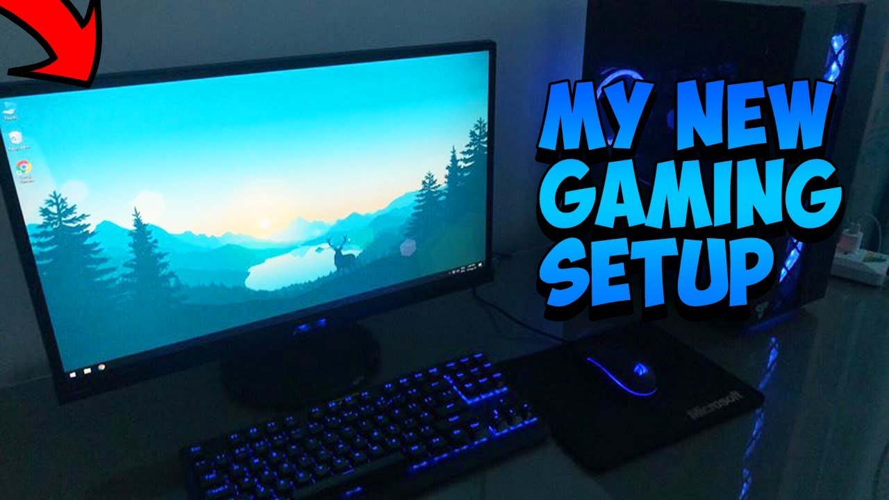14 YEAR OLD NEW 400$ GAMING SETUP