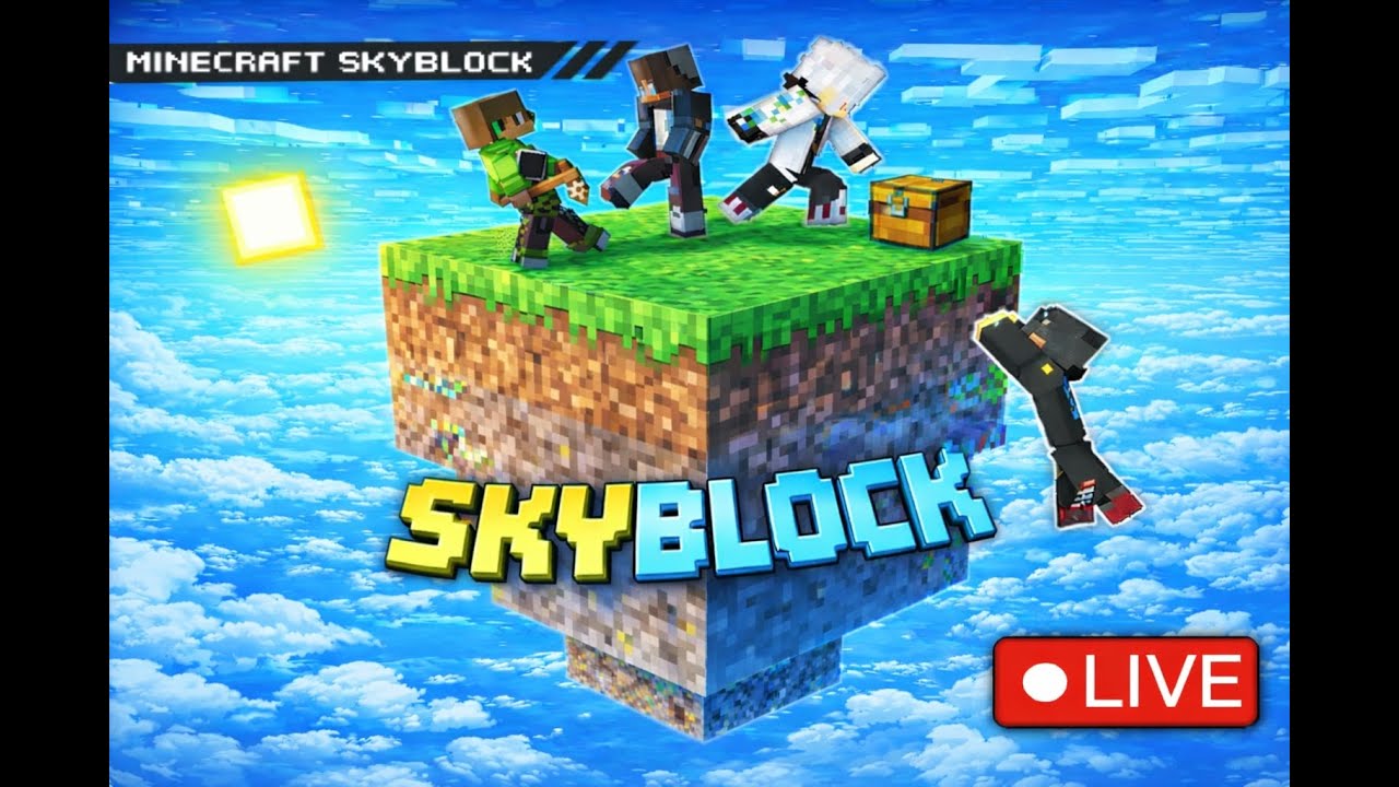 ☁️ Chill Skyblock Stream with Friends | Minecraft Live - YouTube