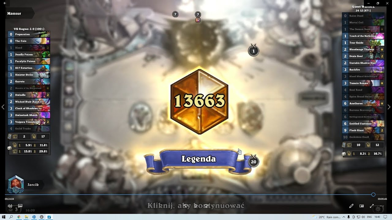 Hearthstone Quest Warlock United in Stormwind Next easy Legend YouTube