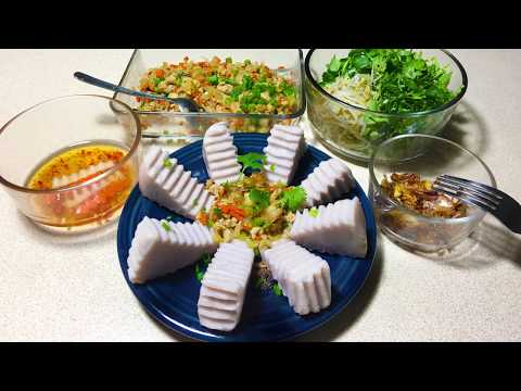 Video Bánh Đúc Khoai Môn Mân Nhân Tôm Thịt Sắn Dây - Steamed... - youtube