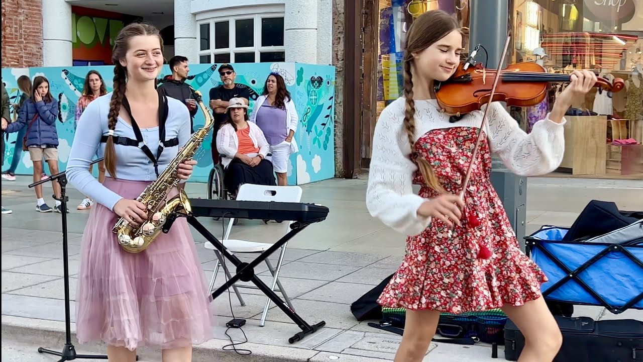 MY UKRAINIAN COUSIN JOINS ME  | Clean Bandit - Rockabye | Karolina Protsenko & Avelina Kushnir