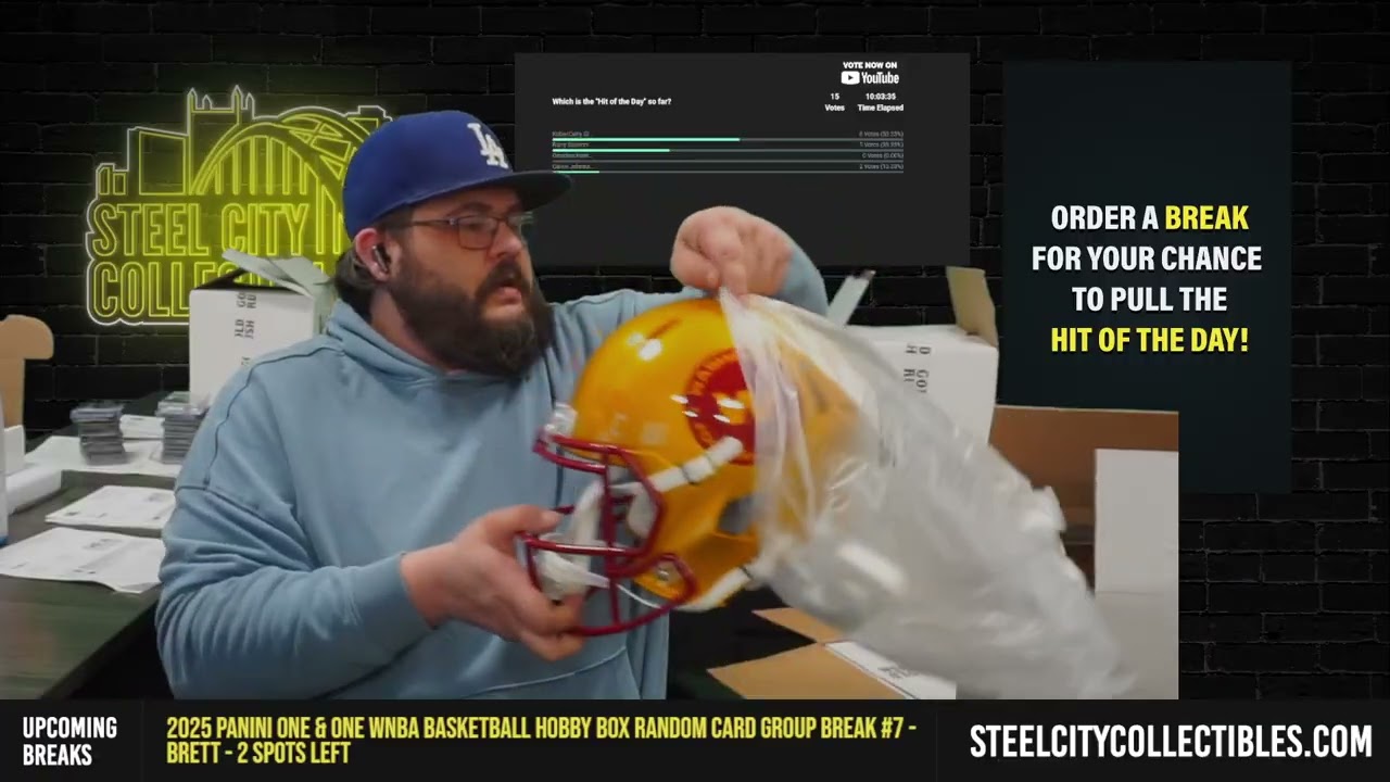 2026 Gold Rush Autographed Full-Size Football Helmet Series 1 Case Random 10-Player Break #1 - Brett