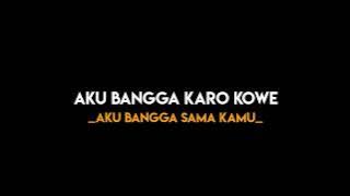 Lirik lagu Jogja istimewa -Story wa 🥀 (Kowe siji sijine)