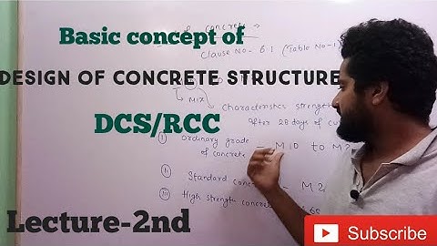 (Lecture-2nd)Concept of DCS/Design of concrete structure/Reinforced cement concrete/dcs/rcc/DCS/RCC