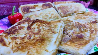 جلاش الطاسة باللحمة المفرومة أسرع فطاير من غير فرن ولا دقيق بجد اختراع وطعمه تحفففة 😋