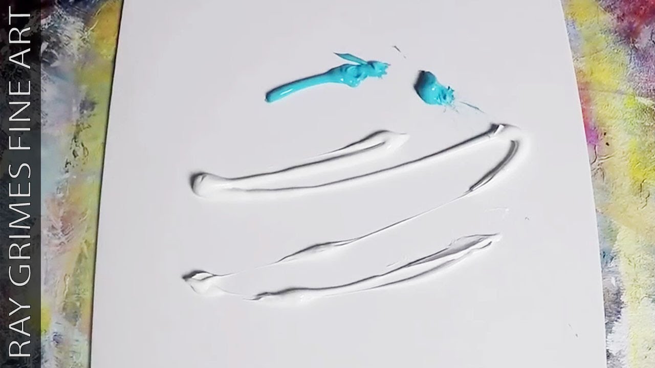 Colorful Abstract Demonstration / Simple Acrylic Step by Step ...