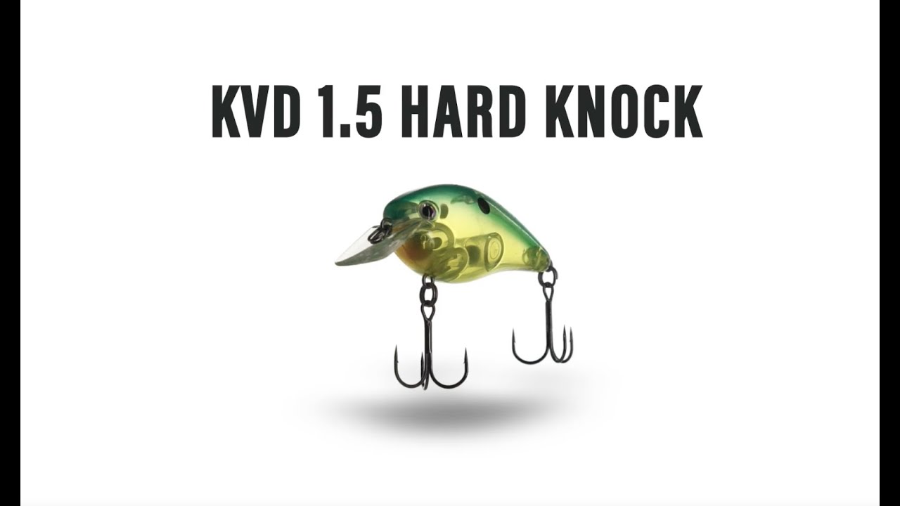 Strike King KVD Squarebill 1.5 Hard Knock Crankbait - Product Features