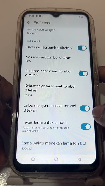 Menonaktifkan tekan lama tombol untuk mengakses simbol di keyboard