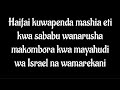 HAIFAI KUWAPEND MASHIA ETI KWA SABABU WANARUSHA MAKOMBORA KWA MAYAHUDI WA ISRAEL SHK KHAMIS IMAMU