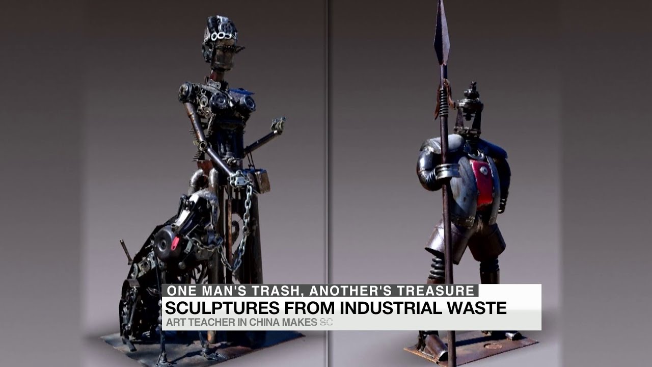 From industrial waste to art sculpture