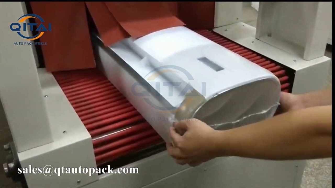 Auto Air-conditioner shrink wrapping machine China heat shrink wrapper shrinking oven