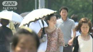西日本きょうも猛暑続く、関東は暑さ一段落（10/08/19）