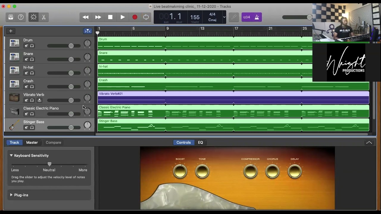 Making a beat from scratch using Garageband, with Producer D-Linz