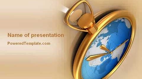 Clocks PowerPoint Template by PoweredTemplate.com