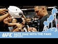 NATE DIAZ WITH THE FANS AT #UFC241 OPEN WORKOUTS