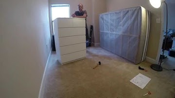 Time lapse of assembly of IKEA MALM 6 drawer chest