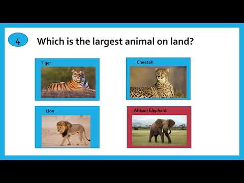 QUIZ FOR KIDS || PART 2 || QUIZ ON ANIMALS || KIDS GK ON ANIMALS || GENERAL  KNOWLEDGE FOR CHILDREN - YouTube