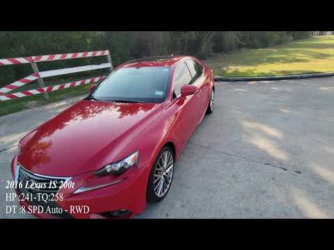 2016 Lexus IS 200t (Pov Drive)