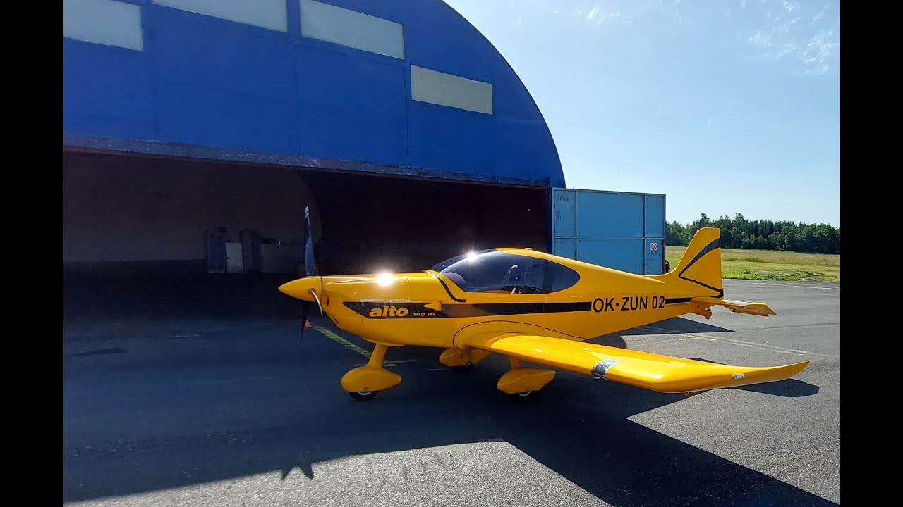 Vyhlídkový let - letiště Kříženec, Mariánské Lázně  - start