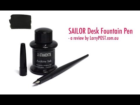 The Sailor Desk Fountain Pen Filling With A Converter And