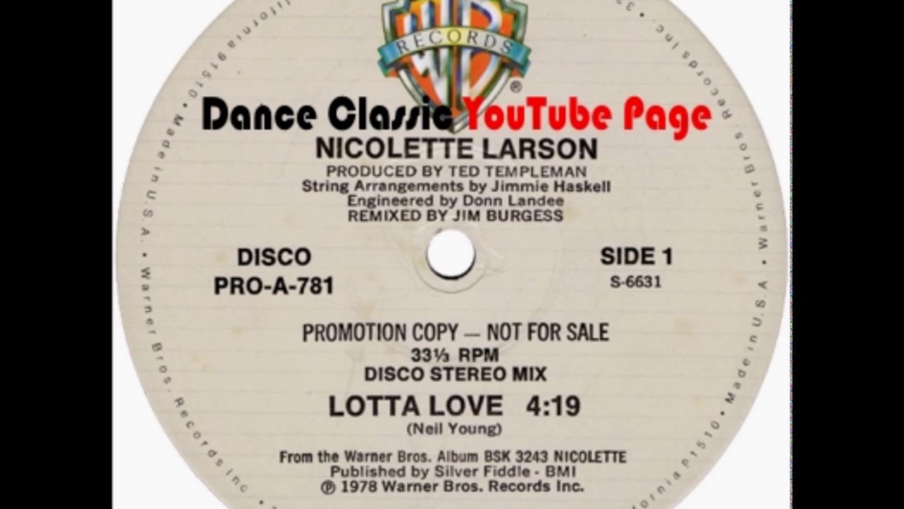 Nicolette Larson - Lotta Love (A Jim Burgess Remix) extended stay san rafael