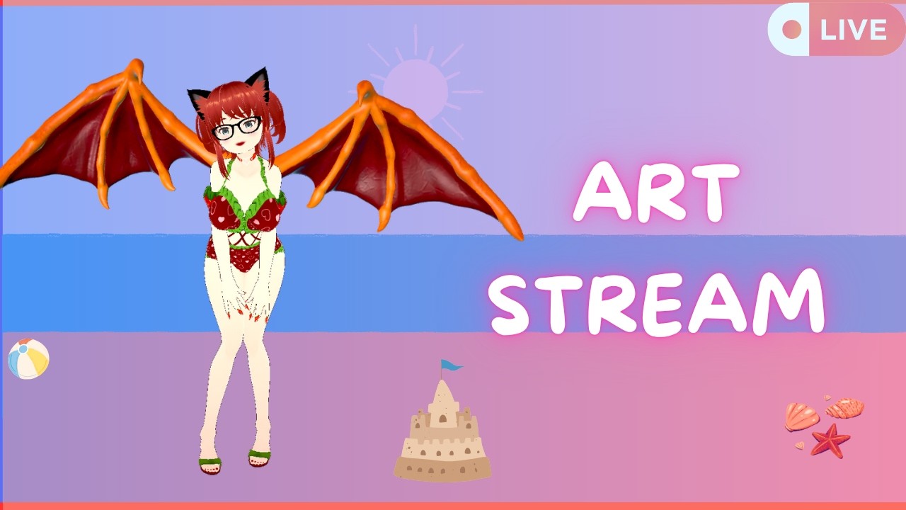 [EN]Vtuber| 🍫🍓 ART STREAM🍓🍫 | *~ | !commands !merch !socials