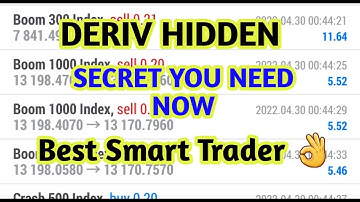 HOW TO GROW EVEN $5 ACCOUNT || DERIV HIDDEN SECRET SMART TRADER
