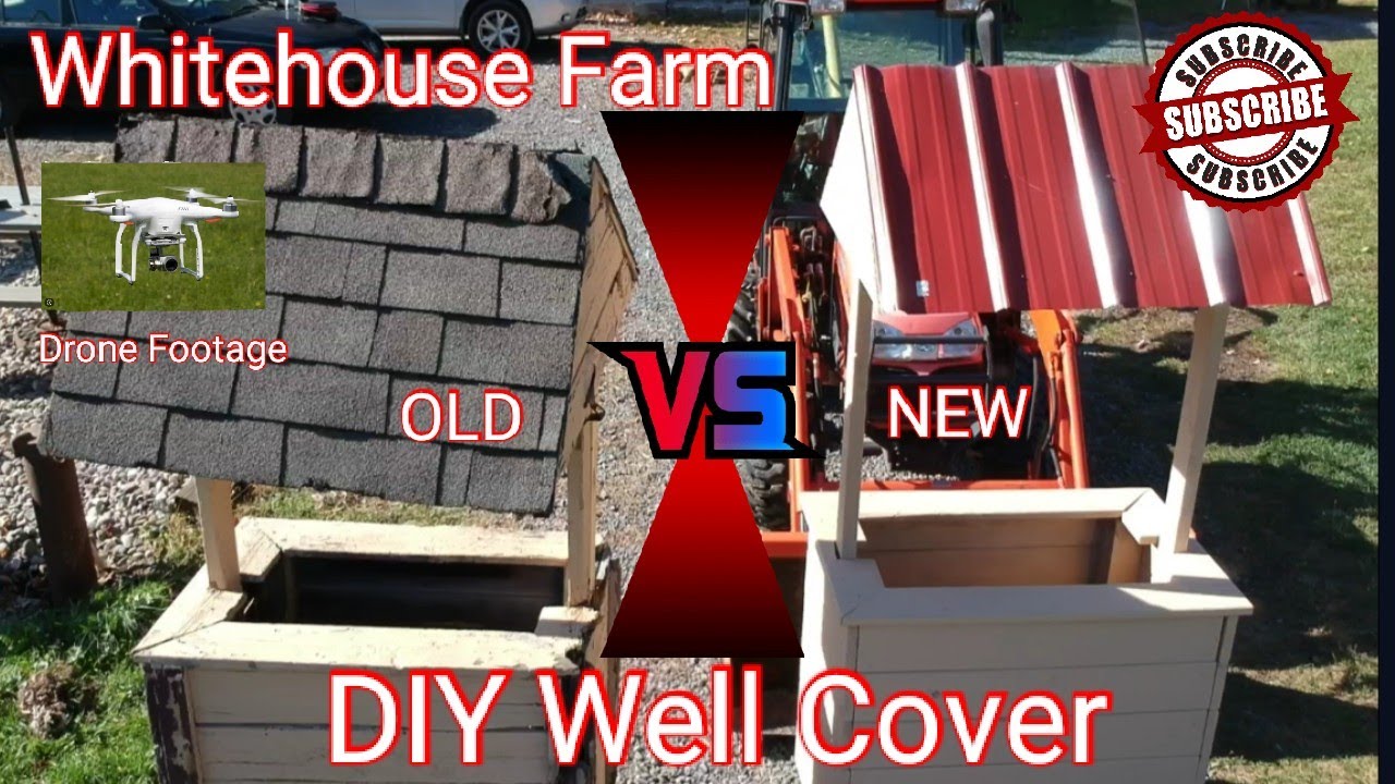 Building A New Well Cover DIY (Drone Footage)
