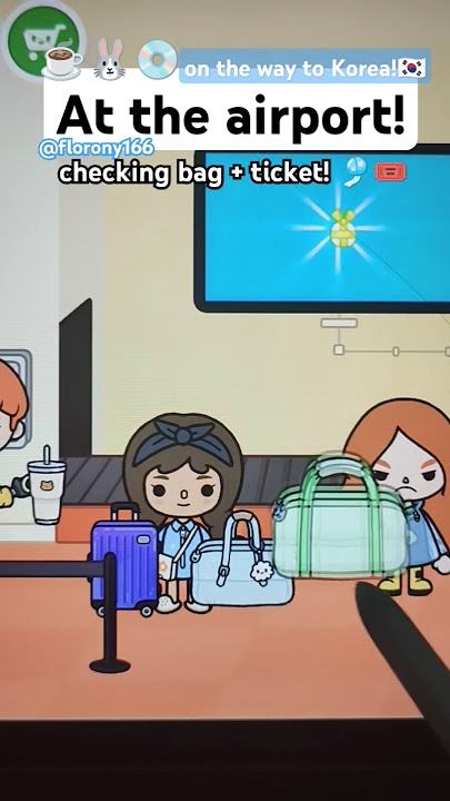 At the airport! 🇰🇷🎐🐰#tocaboca #korea