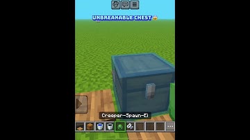 Unbreakable Chest in Minecraft 😱🔥 #minecraft #shorts 