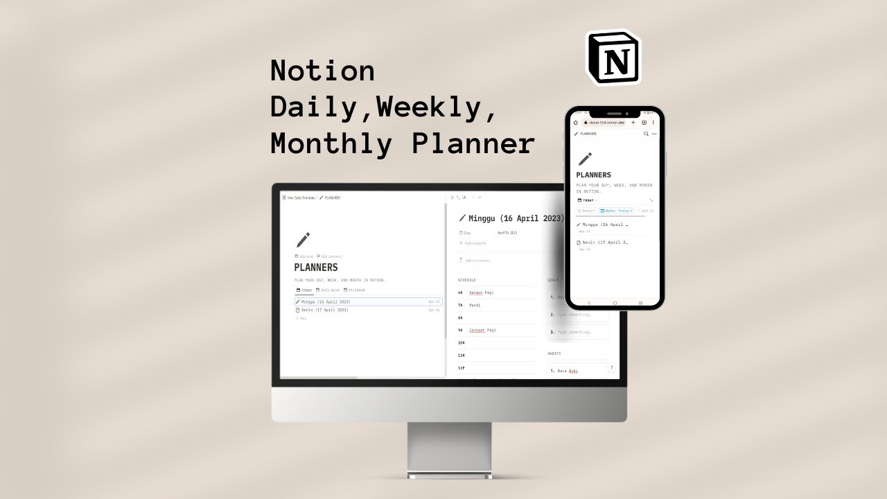 Optimalkan Produktivitas Anda dengan Notion Template: Daily, Weekly ...