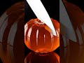 glass cut pumpkin #aivideo #satisfying #experimnent #glasssculpture #relax #glassart