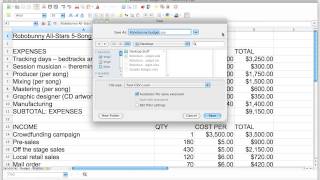 How to choose the right spreadsheet file format: .xls .xlxs .ods .csv .pdf screenshot 4