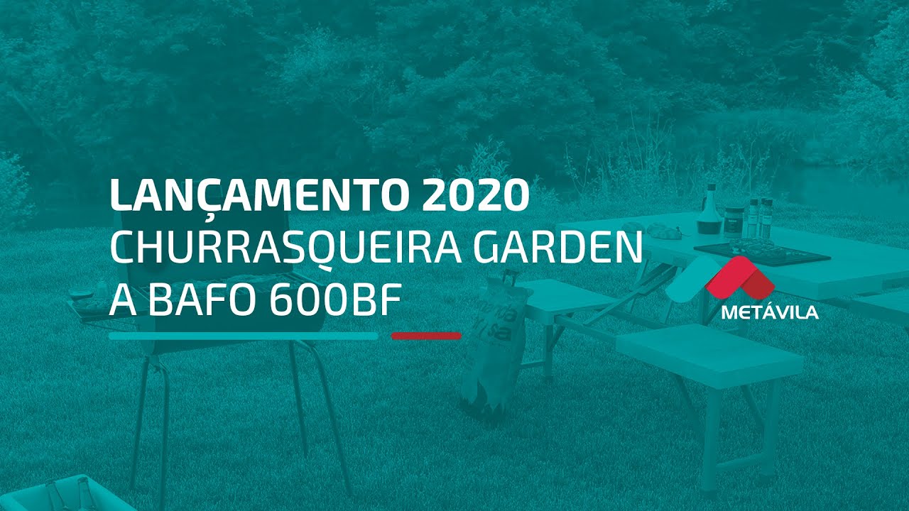 Churrasqueira Carvão Metávila Garden A Bafo 600BF em Promoção é no Buscapé