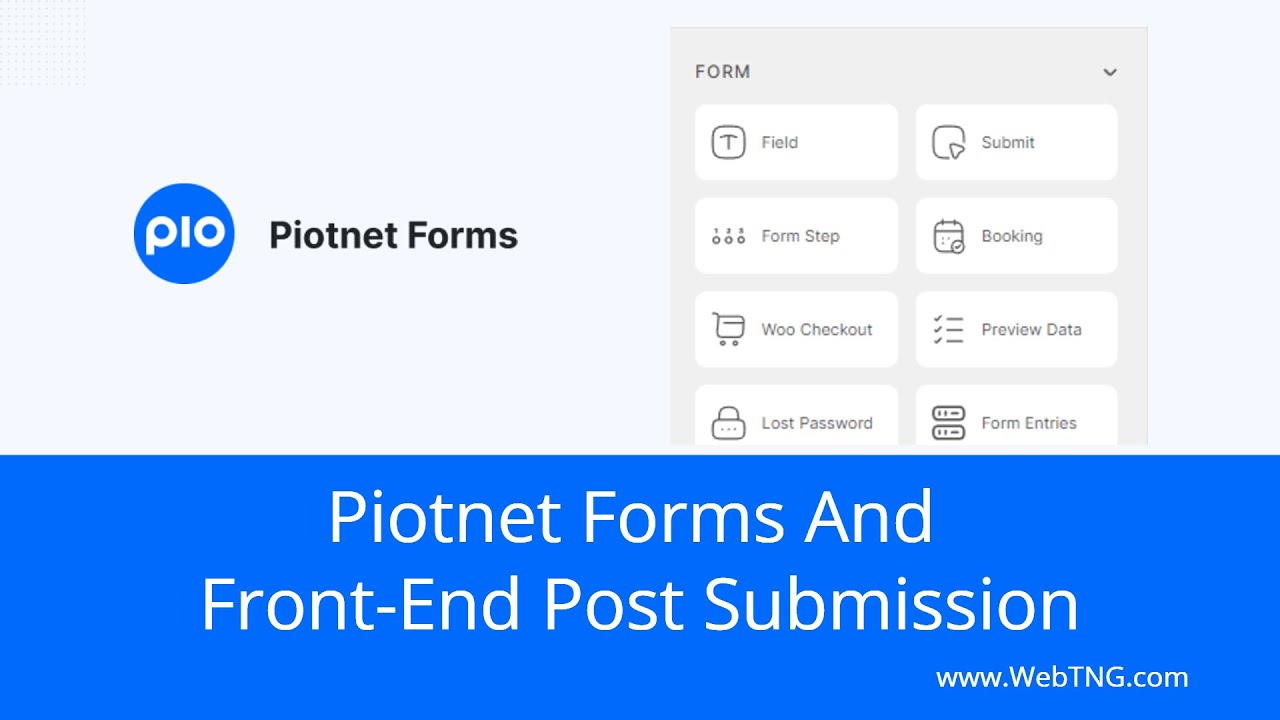 Piotnet Forms And Front-End Post Submission - YouTube