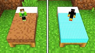 Base na Cama de NOOB vs PRO no Minecraft!
