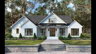 Modern Farmhouse House Plan #50-551