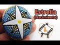 Pintura en piedra &quot;Estrella&quot; / Diseño para nacimiento con piedras