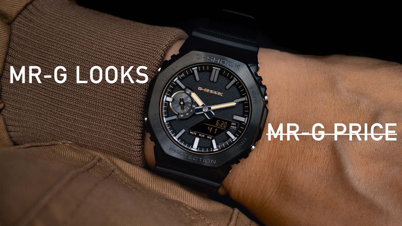 G-Shock's Luxe Black Collection: MR-G Looks, Without the MR-G