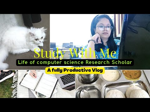 Life of computer science PhD scholar,3 min Vlog|full day productive routine #studyvlog #mystudywings