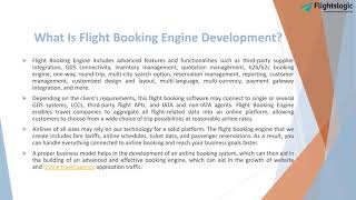 Flight Booking Engine Development | FlightsLogic