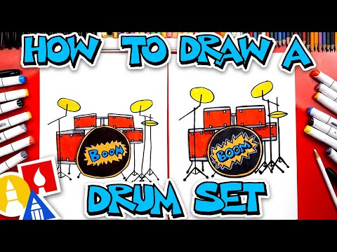 Video: How To Draw A Drum