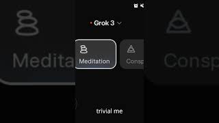 Modos Trivia y Meditación de Grok 😌 ¿Diversión o calma total? #ia #tecnologia