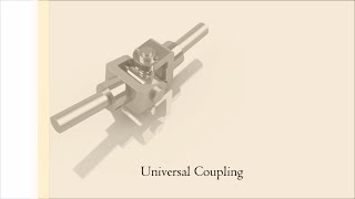 Universal Coupling assembly animation | Shaft Couplings | Autodesk Inventor