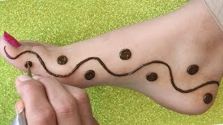 Stylish mehndi Design For Legs || Easy Mehndi Designs For Legs || mehndi design