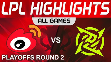 WBG vs NIP Highlights ALL GAMES LPL Summer Playoffs 2023 Weibo Gaming vs Ninjas in Pyjamas by Onivia