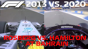 F1 2013 vs F1 2020 AT BAHRAIN / Comparison Of Rosberg