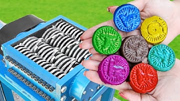 EXPERIMENT COLORFUL COOKIE VS SHREDDER