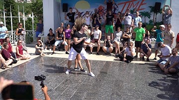 Rick & Larissa zouk demo at Zouktime! Croatia 2019