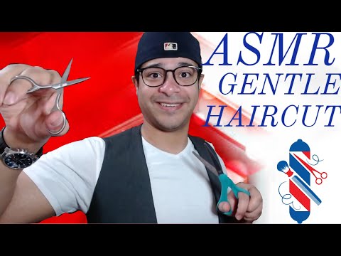 Barbershop 💈 Relaxing Slow Haircut ~ Scissors ✂️ ASMR